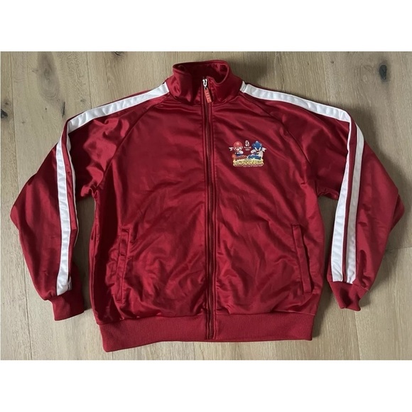 RARE 2007 MARIO & SONIC OLYMPICS Track Suit Jacket Sega Sz M Nintendo *K9 - Picture 1 of 4